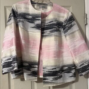 Kasper Women's Pastel Striped Blazer